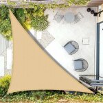Sept - voile d'ombrage imperméable triangulaire 2, 5x2, 5x3, 5m toile ombrage uv protection pour terrasse ... Sept - voile d'ombrage imperméable triangulaire 2, 5x2, 5x3, 5m toile ombrage uv protection pour terrasse ...