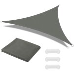 Sept - voile d'ombrage triangle 3 * 3 * 3m, toile ombrage avec 3 corde libre, auvent imperméable uv protection ... Sept - voile d'ombrage triangle 3 * 3 * 3m, toile ombrage avec 3 corde libre, auvent imperméable uv protection ...