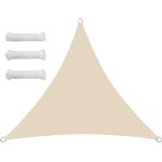 Sept - voile d'ombrage triangulaire equilatral impermable pour extrieur - protection uv - pour jardin ...