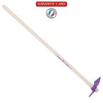 Serfouette panne & langue forge manche 100cm - framboisine