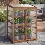 Serre hwc - q13, serre de culture, serre d'appoint, serre a fen�tre r�glable, en bois, certifi�e mvg, ...