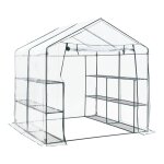 Serre de jardin en acier et pvc avec etagre s intgres 200 x 200 x 220 cm helloshop26 03 0008249