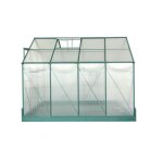 Serre jardin aluminium - avec base et 2 fen�tres / 7, 44 m2