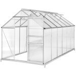 Serre de jardin jardinage outillage aluminium avec embase 375 x 185 x 195 cm helloshop26 1608014 Serre de jardin jardinage outillage aluminium avec embase 375 x 185 x 195 cm helloshop26 1608014