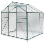 Serre de jardin polycarbonate avec base 3. 61m2 190x190x189cm