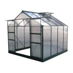 Serre jardin polycarbonate dahlia vert sapin 6, 15 m