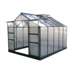 Serre jardin polycarbonate dahlia vert sapin 7, 67 m