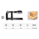 Serre - joint  manche saillie 80 mm - section 22 x 6 mm - l. 300 mm - 7070. 187. 030 - leman