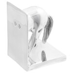 Serre - livres vidaxl 2 pcs argent 11x14x25 cm aluminium cheval Serre - livres vidaxl 2 pcs argent 11x14x25 cm aluminium cheval