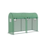 Serre en maille pe avec fen�tre t�l�command�e pour le jardin, 300x100x200cm serre a tomates, l�gumes, ...