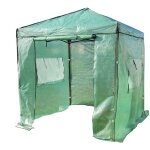 Serre pliable avec bache - l. 245xp. 245xh. 250 cm - ouverture rapide