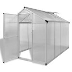Serre renforce en aluminium avec cadre de base 4, 6 m