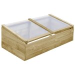 Serre tente abri plante fleur l�gumes bois de pin impr�gn� 100 x 50 x 35 cm marron helloshop26 02 0044653 ...
