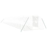 Serre tente abri plante fleur l�gumes avec cadre en acier 54 m 18 x 3 x 2 m blanc helloshop26 02 0044605 ...