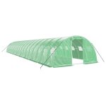 Serre tente abri plante fleur légumes avec cadre en acier 72 m 18 x 4 x 2 m vert helloshop26 02 0044626 ... Serre tente abri plante fleur légumes avec cadre en acier 72 m 18 x 4 x 2 m vert helloshop26 02 0044626 ...