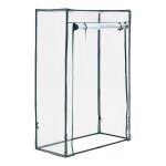 Serre de tomates terzigno en acier et pvc a porte zipp�e 100 x 50 x 150 cm helloshop26 03 0008260