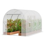 Serre tunnel jardin - vevor - tente abri plantes avec cadre en acier galvanis - 6 fentres - extrieur ...