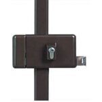 Serrure 3 points profil europ�en horizontal tirage v5 marron gauche - vachette - 16554000