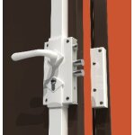 Serrure 300 en applique verticale 3 points rversible marron h. 2040mm sans cylindre + entretoise 2. ...