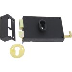 Serrure en applique a crochet - coulissant - cylindre europ�en seul - g jpm