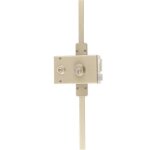 Serrure en applique horizontale 3 points � cylindre rond - vega main gauche