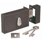 Serrure en applique horizontale - p�ne dormant - clef � gorges - d jpm