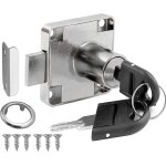 Serrure à came avec clé identique, verrou de sécurité d'armoire pour placard, tiroir, armoire de rangement, ... Serrure à came avec clé identique, verrou de sécurité d'armoire pour placard, tiroir, armoire de rangement, ...