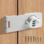 Serrure a combinaison a 3 chiffres avec mot de passe, loquet sans clé, serrure a chaîne pour porte intérieure, ... Serrure a combinaison a 3 chiffres avec mot de passe, loquet sans clé, serrure a chaîne pour porte intérieure, ...