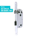 Serrure encastrée bricard, à condamnation, axe 40 mm Serrure encastrée bricard, à condamnation, axe 40 mm