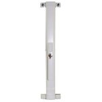 Serrure de fen�tre multipoints - avec poign�e � cl� - blanc - fos550 abus