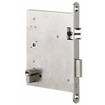 Serrure � larder � cylindre - accessible pmr - axe 120 mm metalux