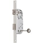 Serrure � larder � p�ne dormant - t�ti�re carr�e - axe 40 - d - d25 vachette