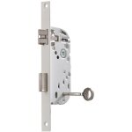 Serrure � larder � p�ne dormant - t�ti�re carr�e - axe 40 - g - d25 vachette