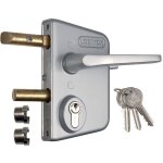 Serrure locinox avec cylindre lckx30 pour profil carre 30 - 40 - 50 mm