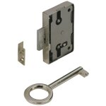 Serrure de meuble acier en applique hettich 20 mm rversible