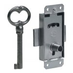 Serrure de meuble acier en applique hettich 20 mm rversible