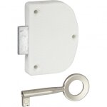 Serrure de meuble acier en applique hettich 20 mm rversible