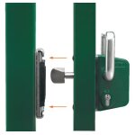 Serrure portail coulissant inox profil 40 Serrure portail coulissant inox profil 40