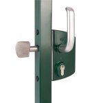 Serrure de portail coulissant - profil 40 mm - lskz vert locinox