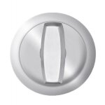 Serrure porte coulissante - � condamnation - rosace ronde - inox - epd karcher design