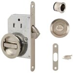 Serrure de porte coulissante kit complet avec poignées Serrure de porte coulissante kit complet avec poignées