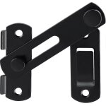 Serrure de porte epaisse, verrou de porte noir, petit verrou de porte coulissante pour portails en bois, ...