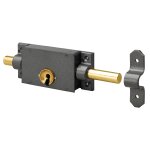 Serrure de porte de prison en applique - avec gche - simple entre metalux