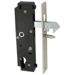 Serrure en retrait a crochet pour portail coulissant axe 59 mm gk2 gk401204 tirard