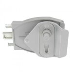 Serrure rversible  bouton poussoir - gris - ee tirard