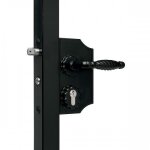 Serrure rustique noir pour portail battant - lakq 40 locinox Serrure rustique noir pour portail battant - lakq 40 locinox