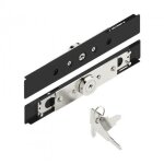 Serrure volet roulant cylindre entrou - 2 pivots - 7 � 9 - gris - aa40 tirard