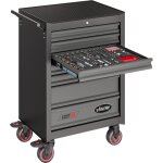 Servante d'atelier pro 7 tiroirs complete avec 219 outils inclus
