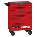 Servante d'atelier rouge 7 tiroirs mini master - 516 outils teng tools tkw26r516t