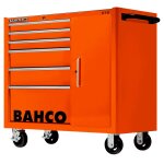 Servante classique c75 avec 6 tiroirs et armoire lat?rale orange 986 x 501 x 1100 mm 1475kxl6c bahco